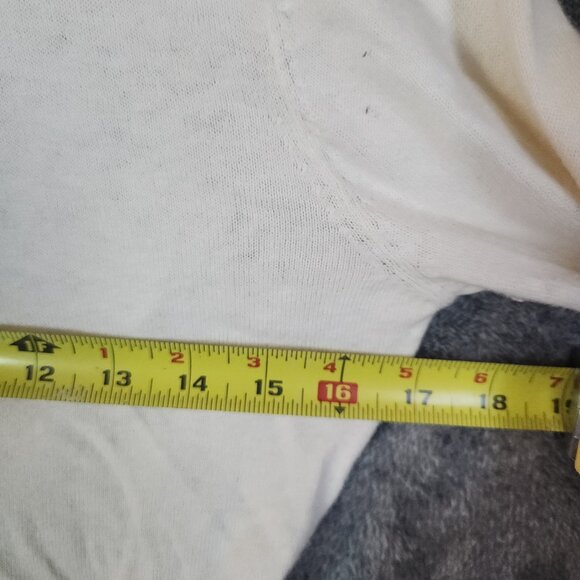 Ted Baker Floral Back Print Button Up Cardigan Sz 1 Small Organic Cotton Top - Picture 7 of 8